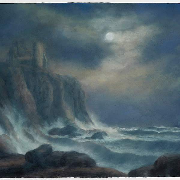 Luminous, a view of Tantallon Castle with Bass Rock (Homage to Alexander Nasmyth 2)