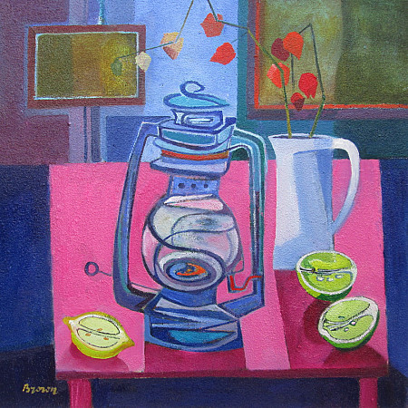 Still Life with Blue Lamp