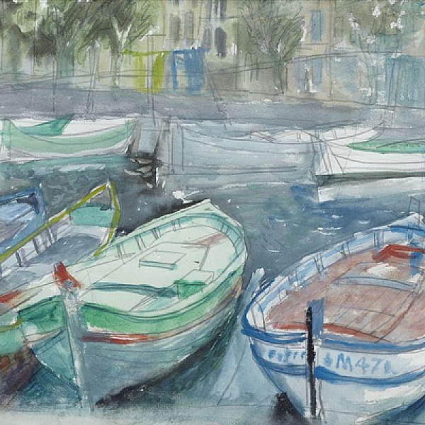 Boats in a Mediterranean Harbour