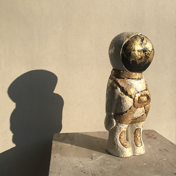 Astronaut in Wood