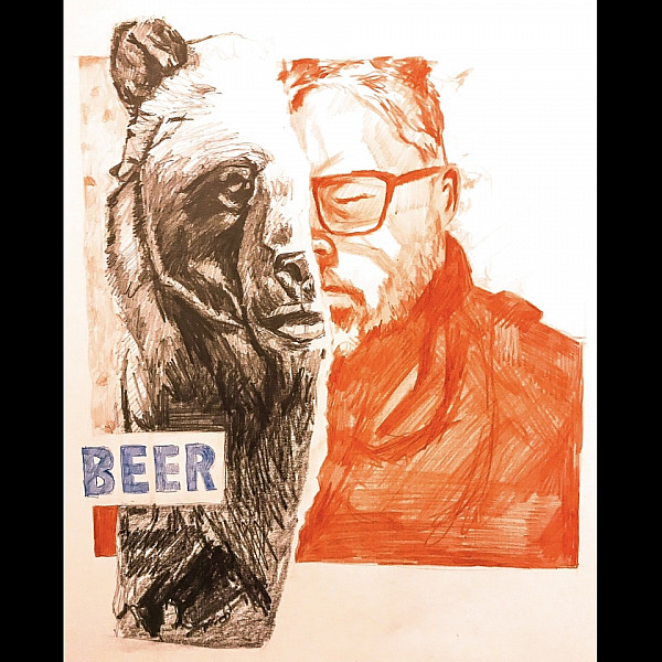 Beer/Bear, Self Portrait