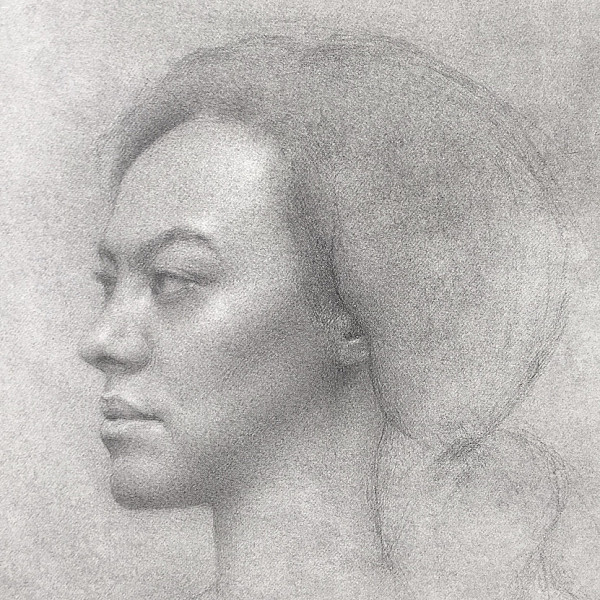 Portrait Sketch of a Young Woman