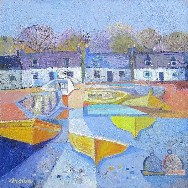 Cottages with Yellow Boats