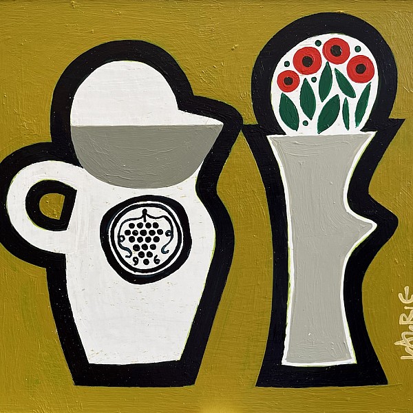 Wine Jug & Flowers