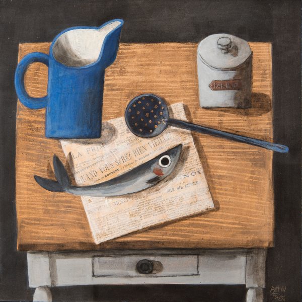 Still Life with Flour Jar by Astrid Trügg