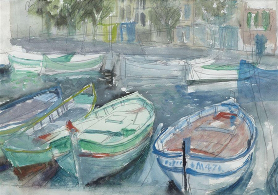 Boats in a Mediterranean Harbour