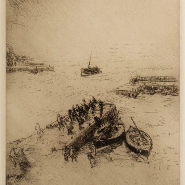 James McBey - Gale at Port Erroll