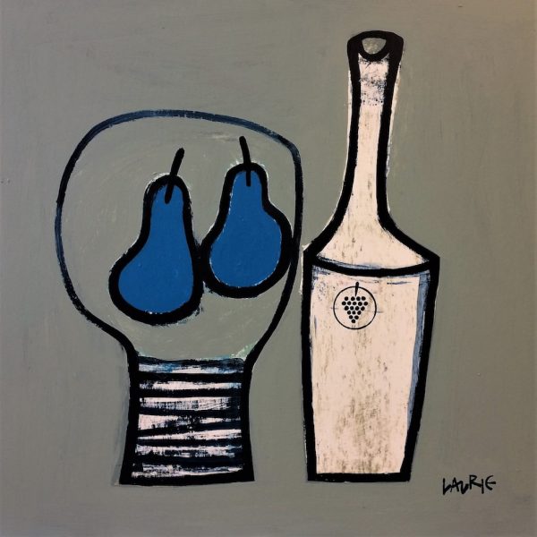 Blue Pears & Bottle
