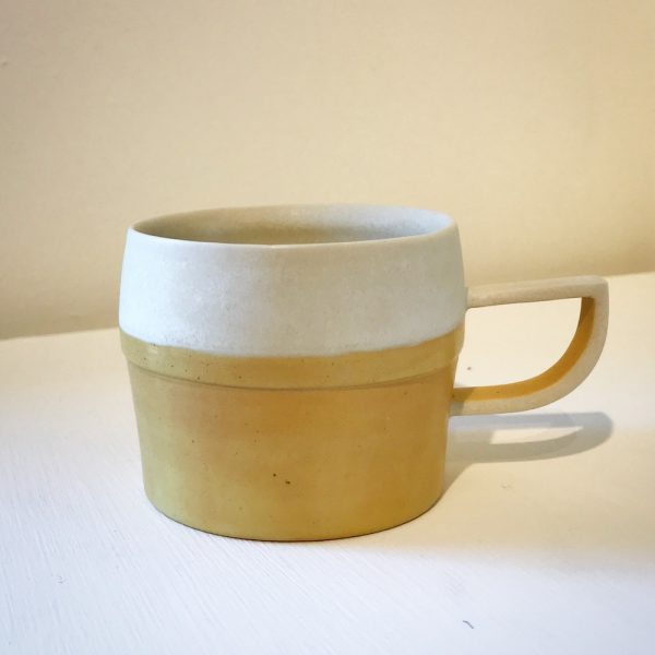 Yellow Porcelain Coffee Cup