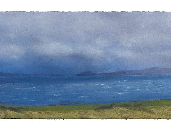 Matthew Draper - Choppy, a distant view of Rhum and Raasay