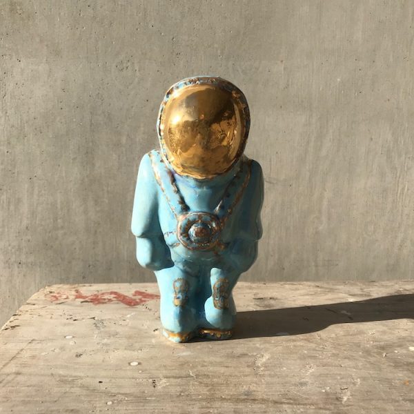 Arran Ross - Astronaut - Moonshine Edition, Ceramic in Blue Enamel