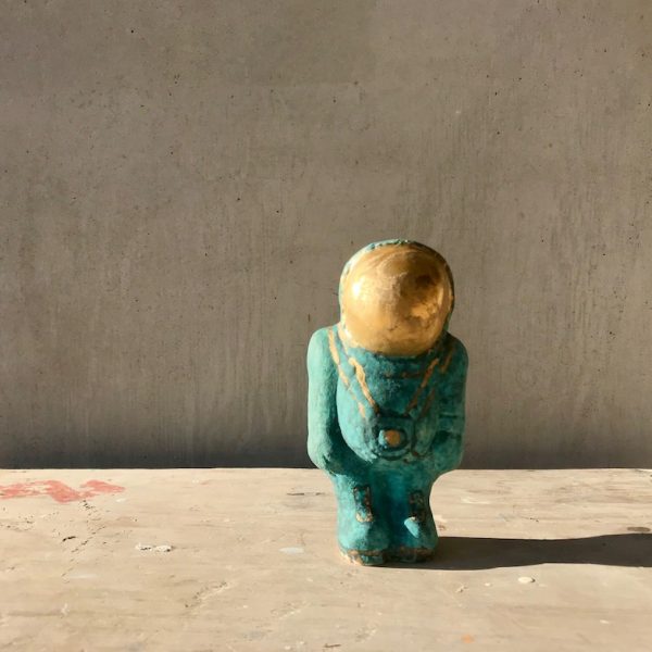 Arran Ross - Astronaut - Moonshine Edition, Ceramic in Bronze Glaze 17cm