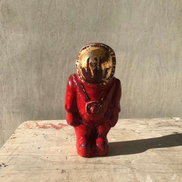 Arran Ross - Astronaut - Moonshine Edition, Ceramic in Red Enamel