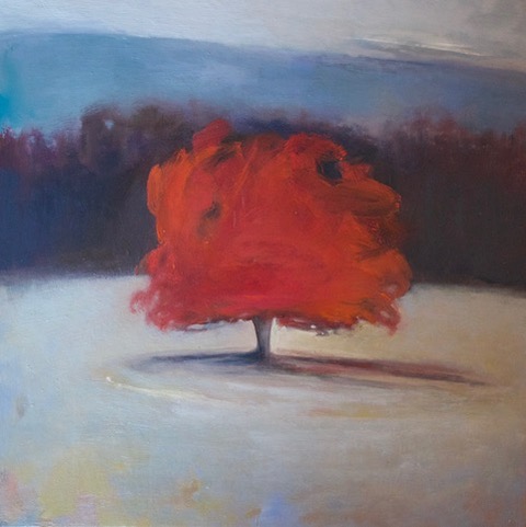Claire Beattie - A Nip in the Air, Oil on Canvas, 35x35cm, 575