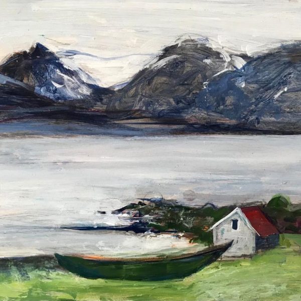 Ann Oram - Icelandic Mountains and Boat