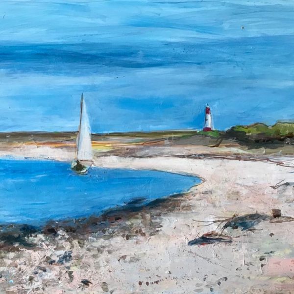 Ann Oram - Sailing Boat off Berwick