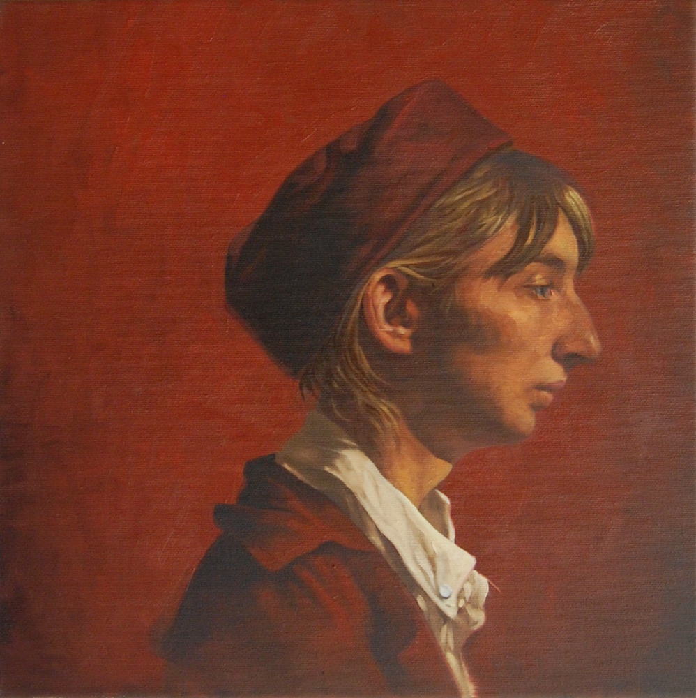 Red Study Sentinel (Red Study) - Fidra Fine Art